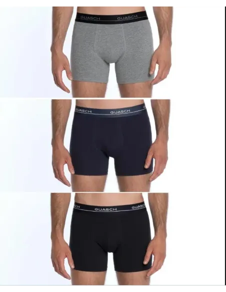 Pack 3 Boxers Algodn Goma Vista Su3