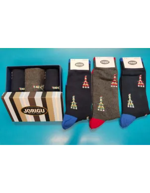 Caja Regalo 3 Calcetines Cro Castellers