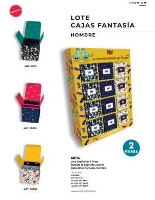 Pack 2 Calcetin Cro Fantasia Lote 12 Cajitas