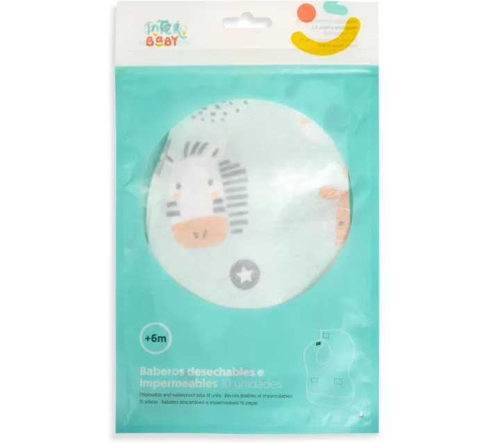 Pack 10 Baberos Desechables Tiger