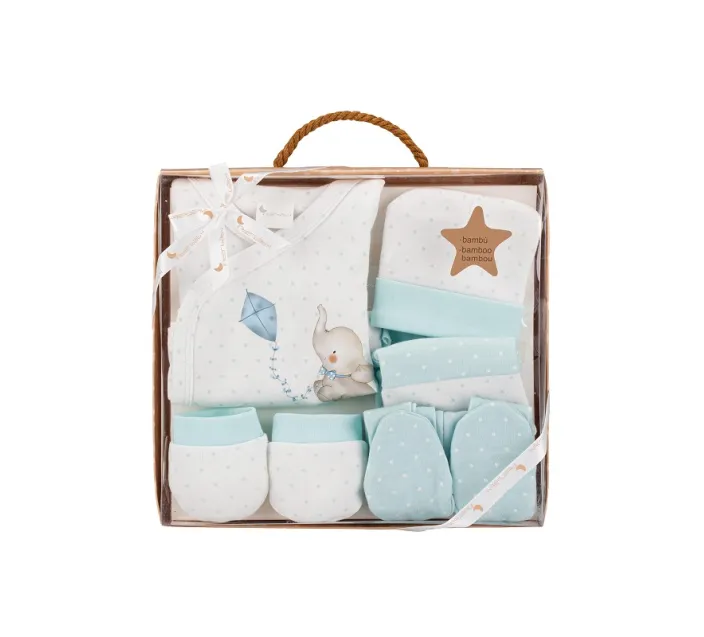 Pack Regalo Recien Nacido 5 Pzas Elefantito