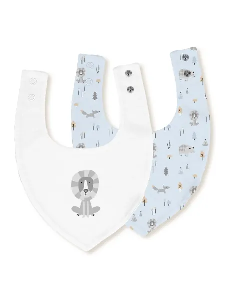 Pack 2 Baberos Bandana 20x30 Fox Leon