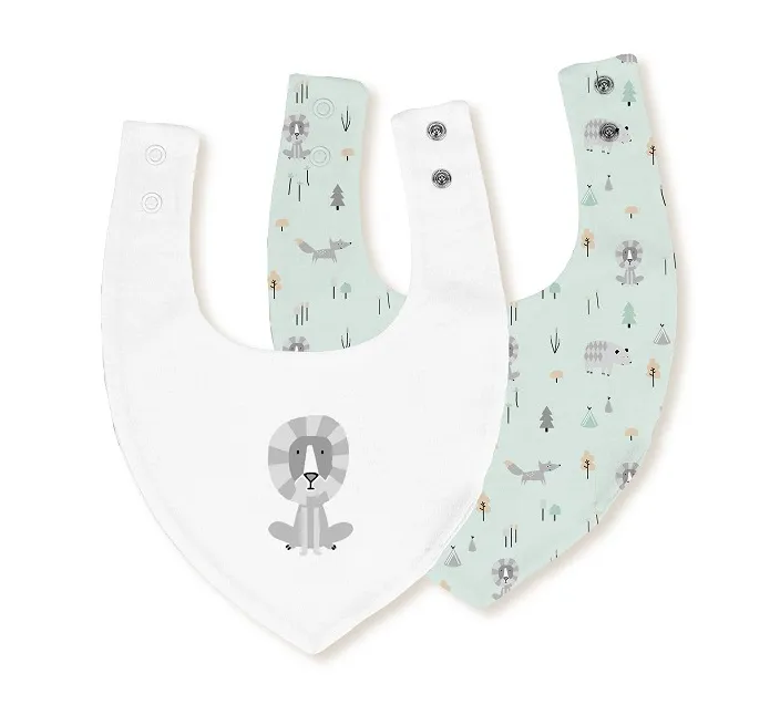 Pack 2 Baberos Bandana 20x30 Fox Leon