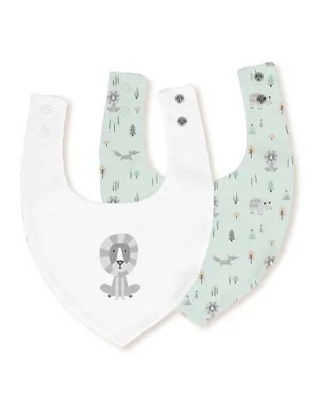 Pack 2 Baberos Bandana 20x30 Fox Leon