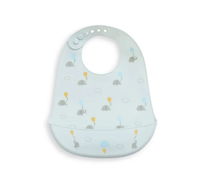 Babero Silicona Elefantes