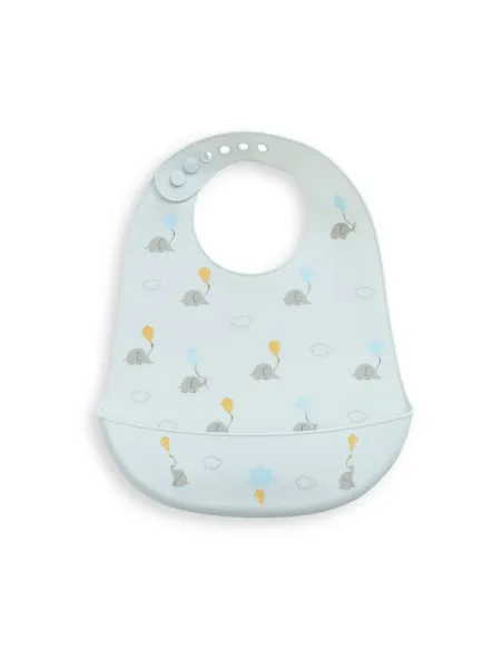 Babero Silicona Elefantes