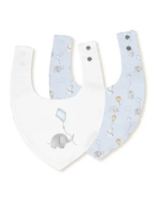 Pack 2 Baberos Bandana 20x30 Elefante Cometa