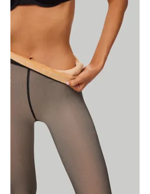 Panty Sra Thermal 190 Den Trasnparente