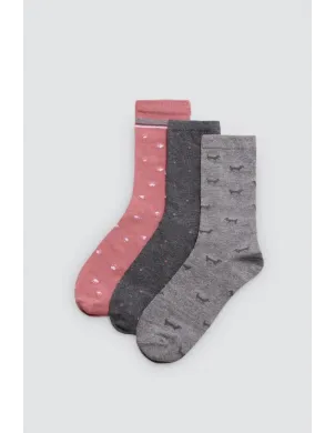 Pack 3 Calcetines Mujer Fantasia