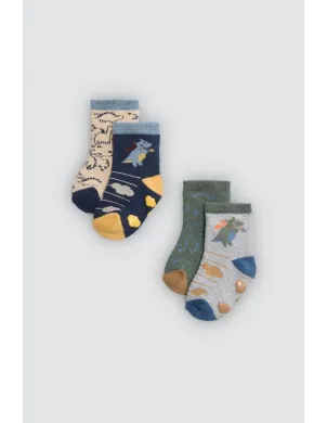 Pack 2 Calcetines Bebe Fantasia Antideslizante