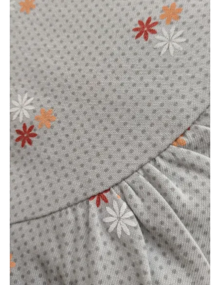 Camison Sra M/Larga Algodon Margaritas