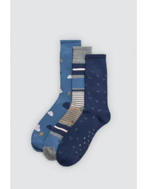 Calcetines Sra Fantasia Termico Antideslizante
