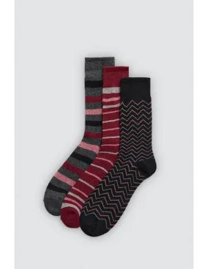 Pack 3 Calcetines Mujer Fantasia Lana