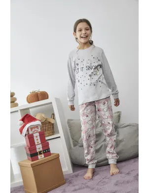 Pijama Niña M/L Interlock Snow