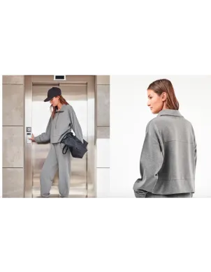 Sudadera Sra Manga Larga Cuello Alto