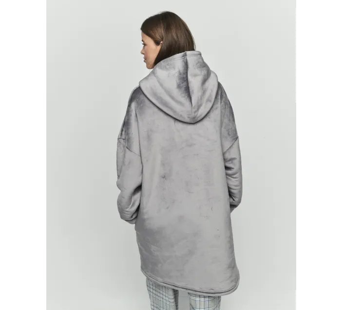 Bata Manta Capucha Chaqueta Sra