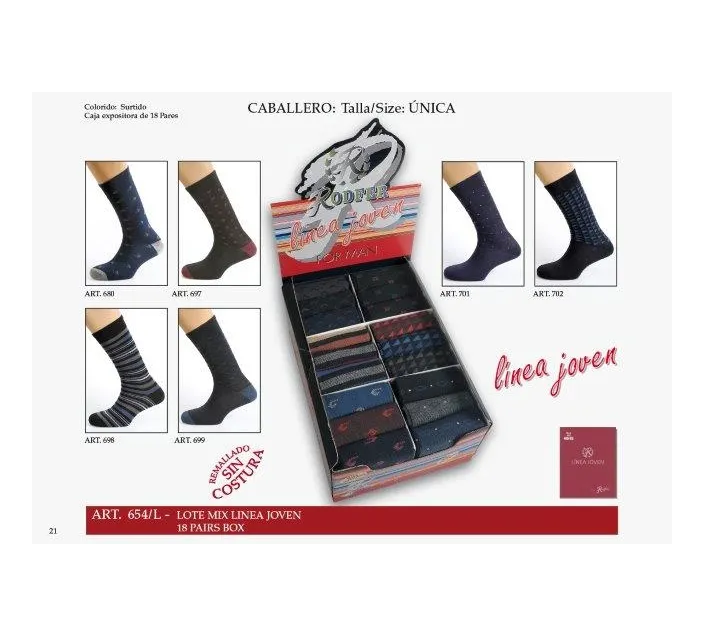 Calcetin Cro Fantasia (18par)