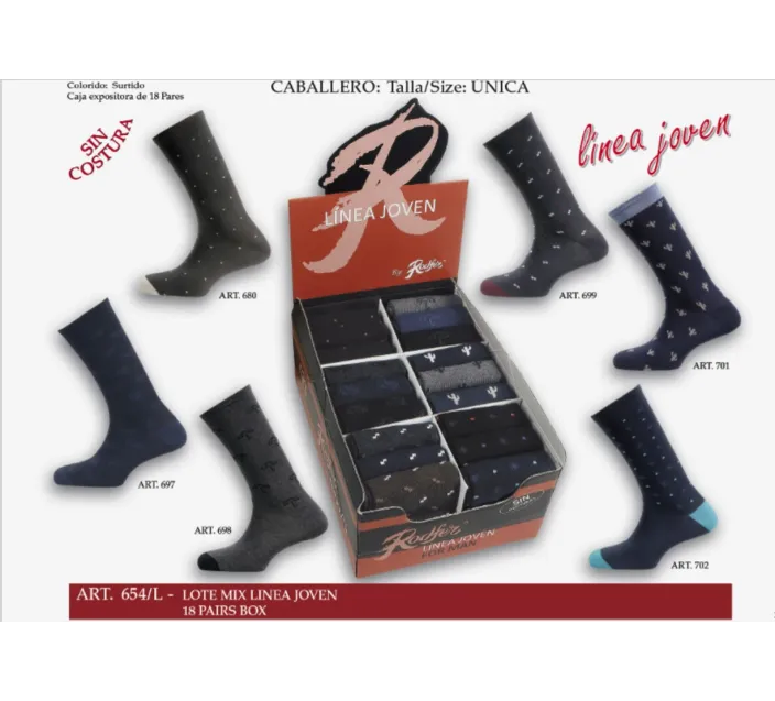 Calcetin Cro Fantasia (18par)