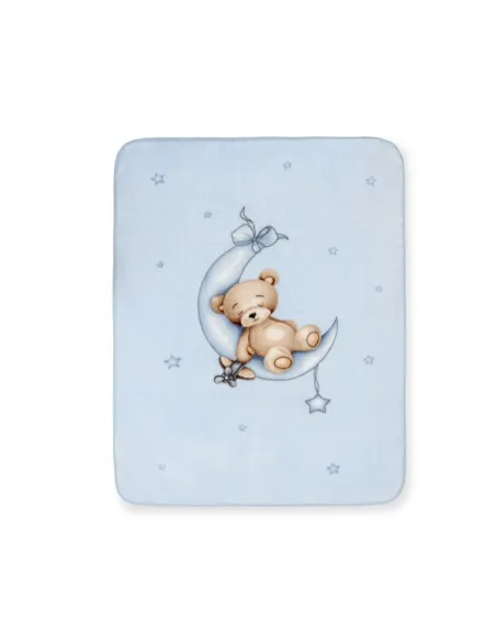 Manta Cuna Sedalina Oso Luna Estrellas