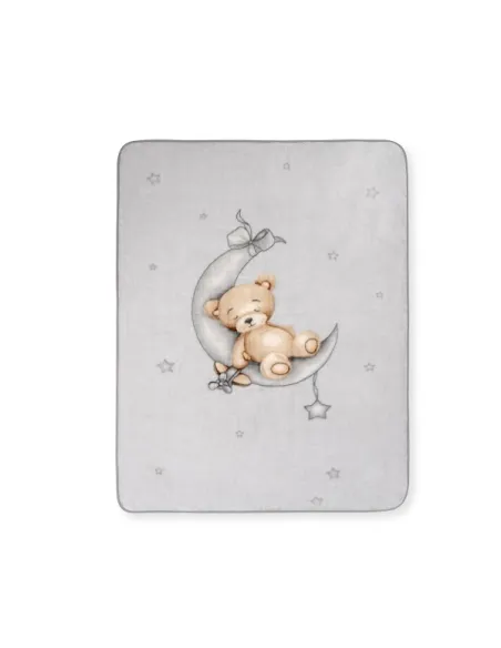 Manta Cuna Sedalina Oso Luna Estrellas