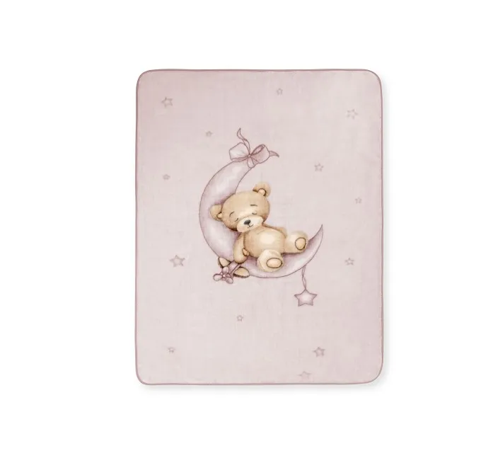 Manta Cuna Sedalina Oso Luna Estrellas