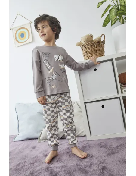 Pijama Infant M/L Niño Interlock Road