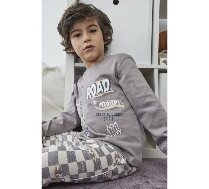 Pijama Infant M/L Niño Interlock Road