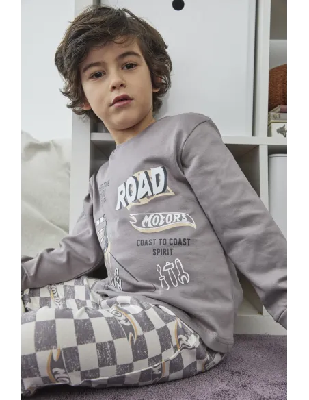 Pijama Infant M/L Niño Interlock Road