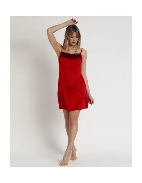 Camison Sra Tirantes Plumas Marabu Removibles