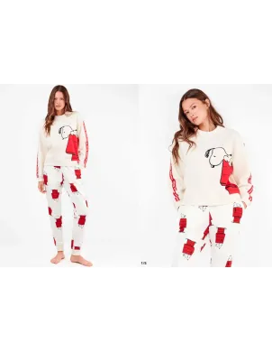 Pijama Sra M/Larga Snoopy