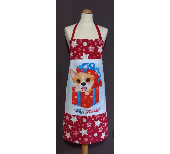 Delantal Navidad Perrito
