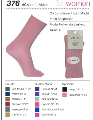 Calcetin Sra Modal Antipress