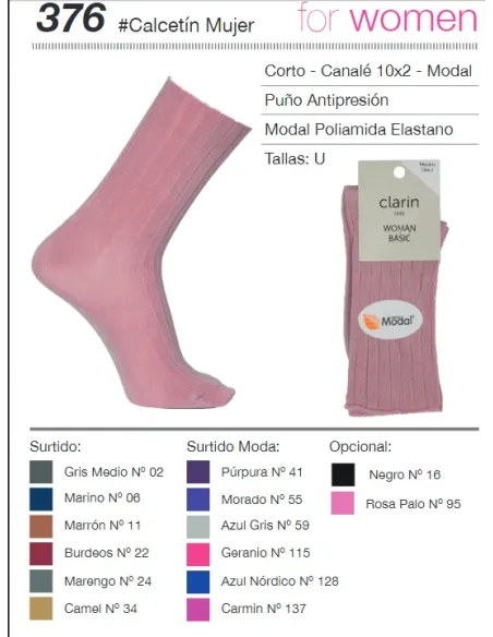 Calcetin Sra Modal Antipress