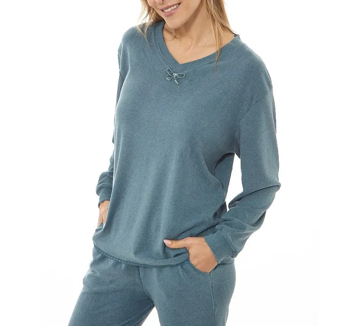 Pijama Sra M/Larga Soft Cuello Pico