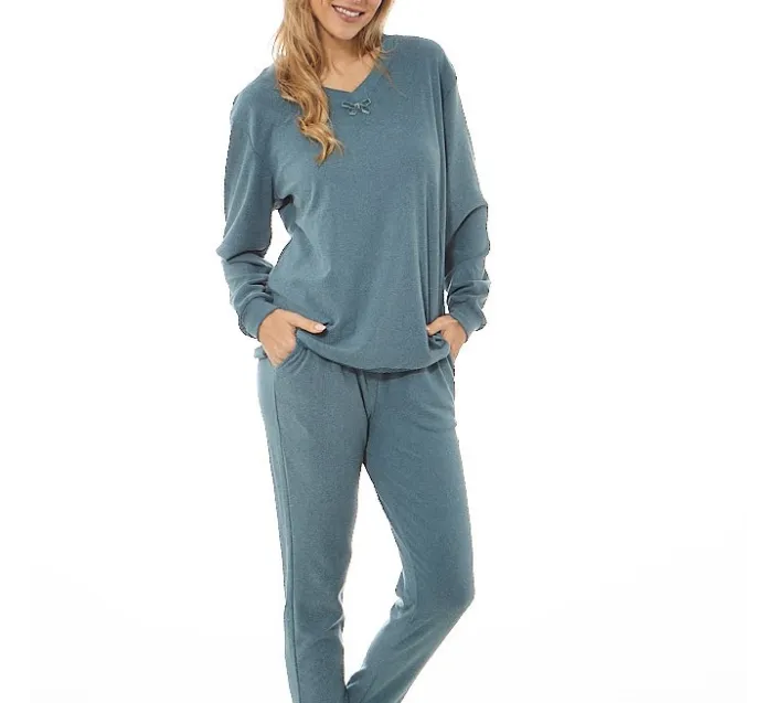 Pijama Sra M/Larga Soft Cuello Pico