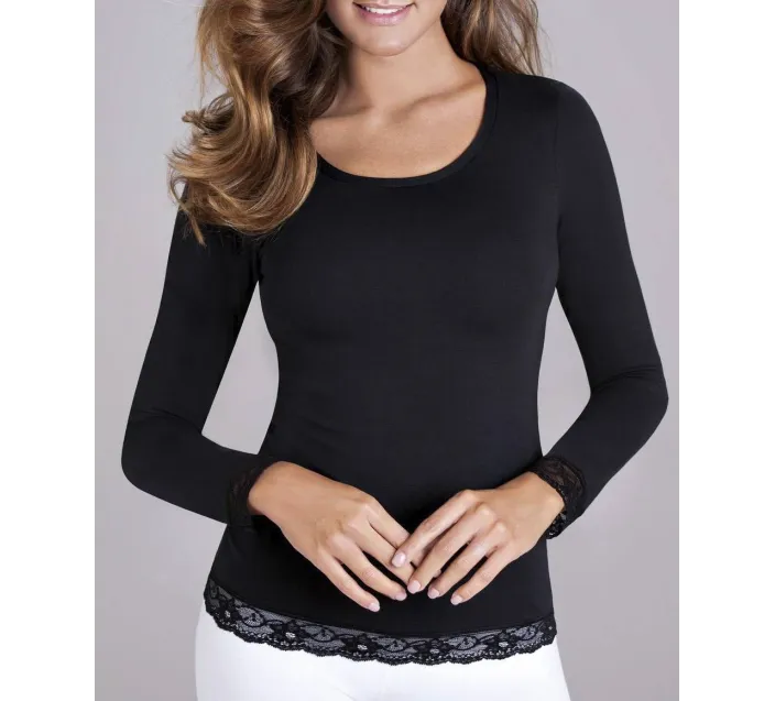 Camiseta M/Larga Algodon Girocollo