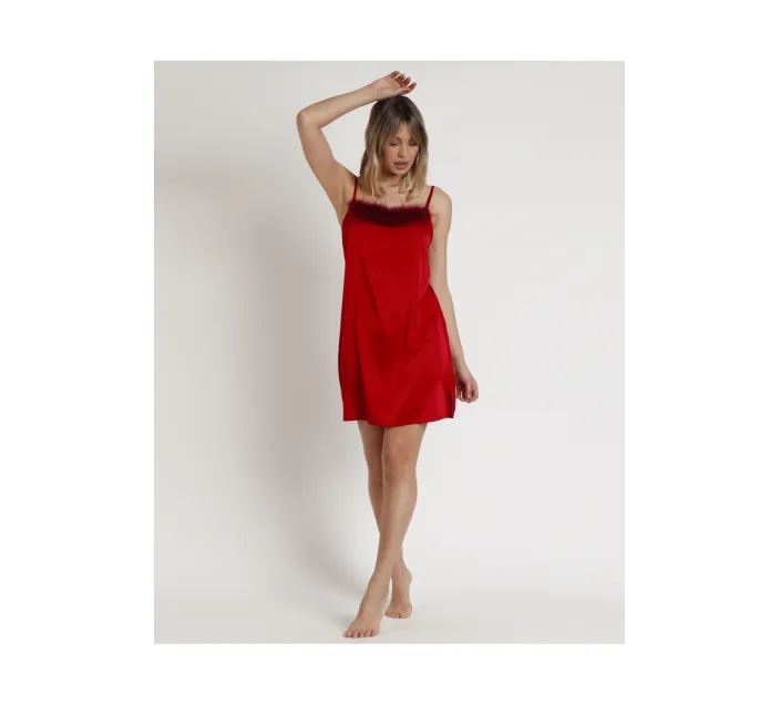 Camison Sra Tirantes Plumas Marabu Removibles