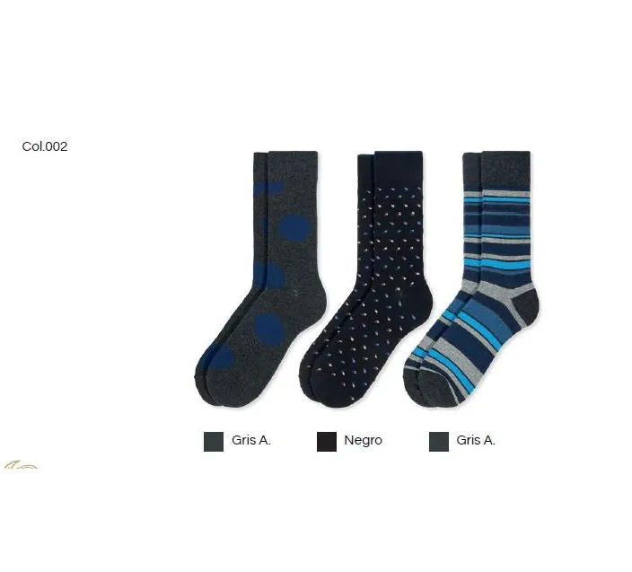 Calcetin Cro Navidad Caja Metalica Pack 3