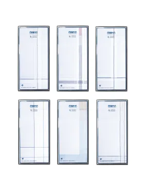 Caja 6 Pañuelos Cro Fondo Blanco 40x40 2