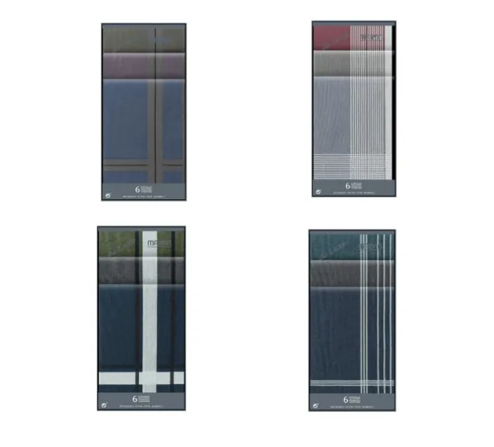 Caja 6 Pañuelos Cro Marvin Luxe Color