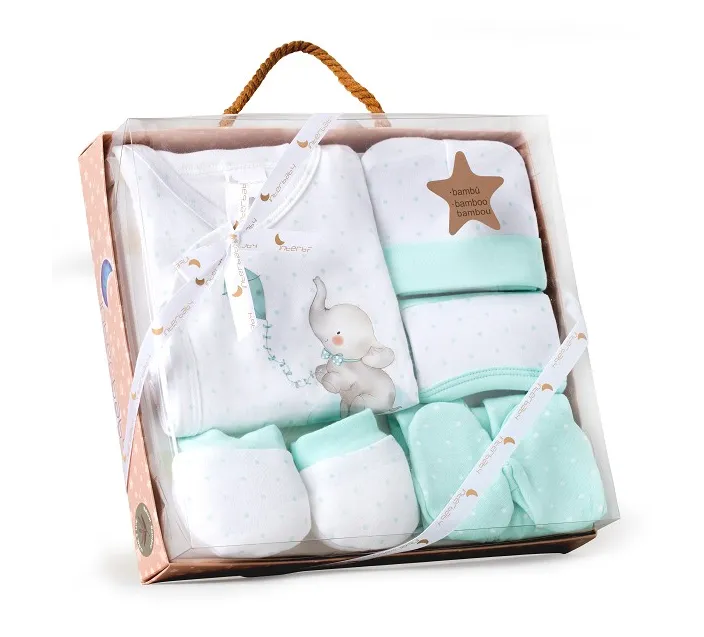 Pack Regalo Recien Nacido 5 Pzas Elefantito