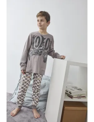 Pijama Niño M/L Interlock Motor