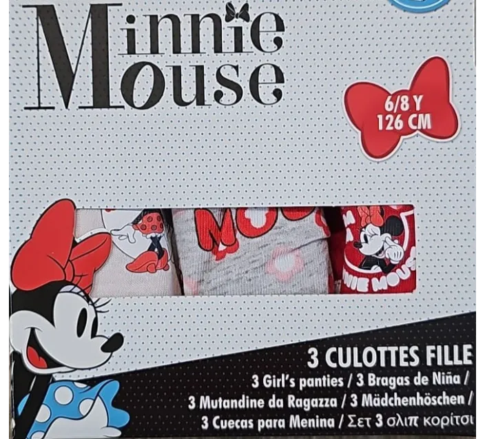 Pack 3 Braguitas Minnie