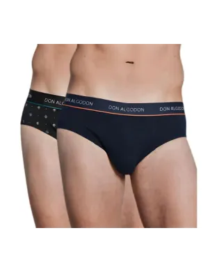 Pack 2 Slip Cro Algodon Fantasia