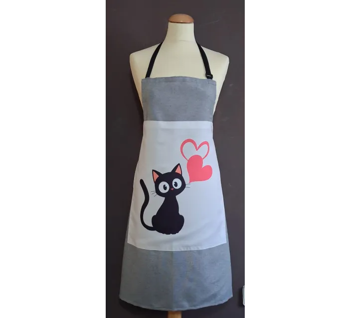 Delantal Estampado Fondo Color