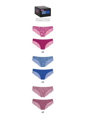 Pack 2 Bikini Sra Encaje Trasero Fantasi 2