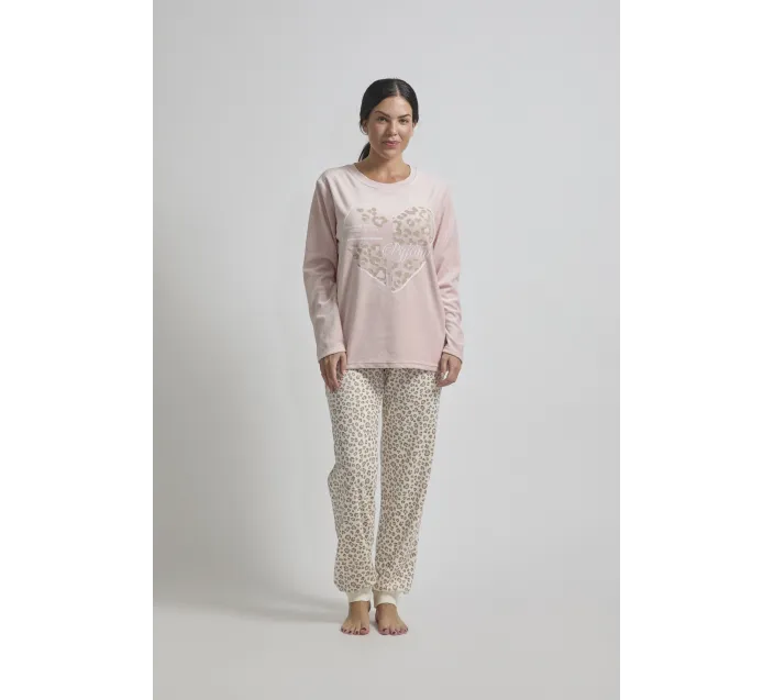 Pijama Sra M/Larga Tundosado Heart