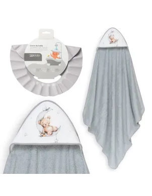 Capa De Baño 1x1 Oso Luna Estrellas + Gorro 2