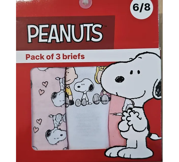 Pack 3 Braguitas Snoopy