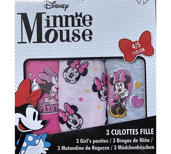 Pack 3 Braguitas Minnie